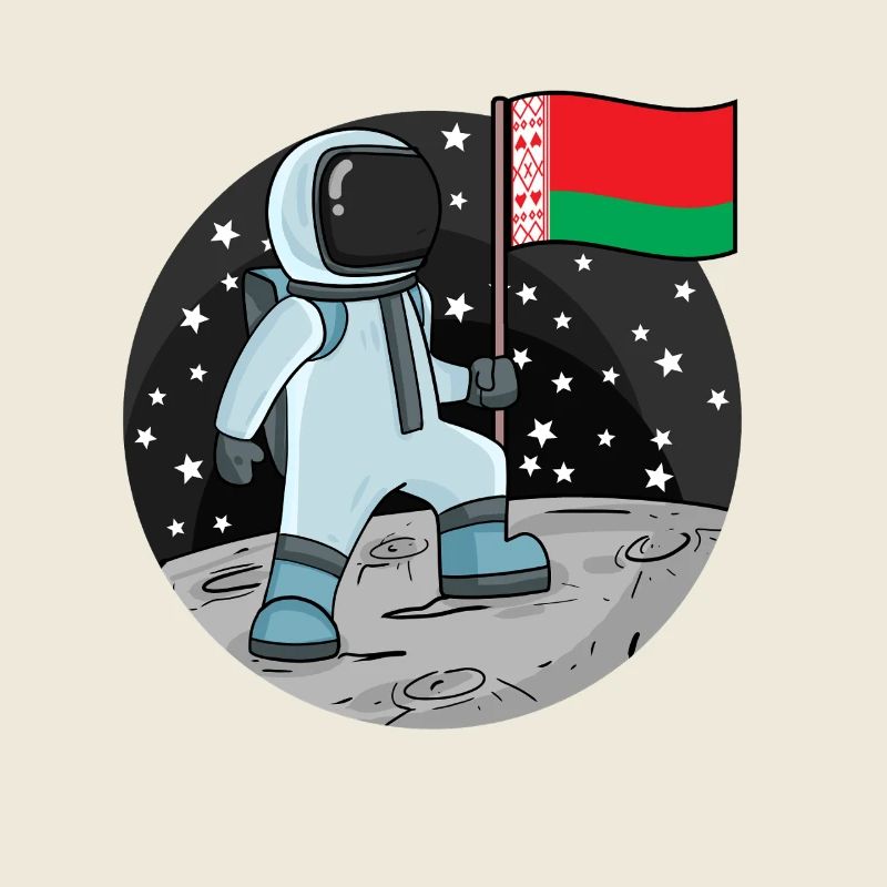 Astronaut Flag Belarus