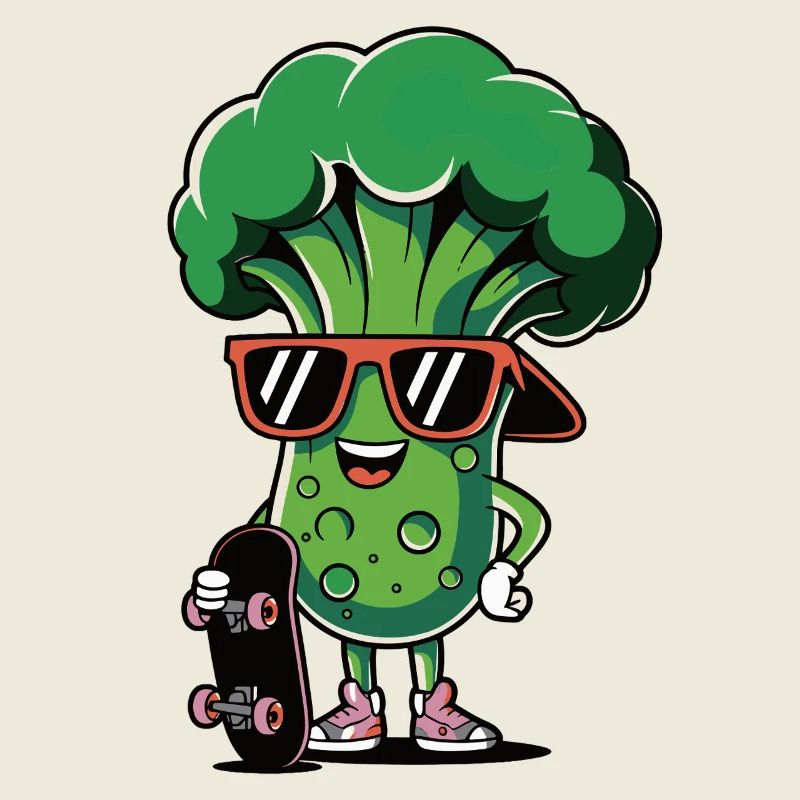 Cool Brocoli Skater Fun