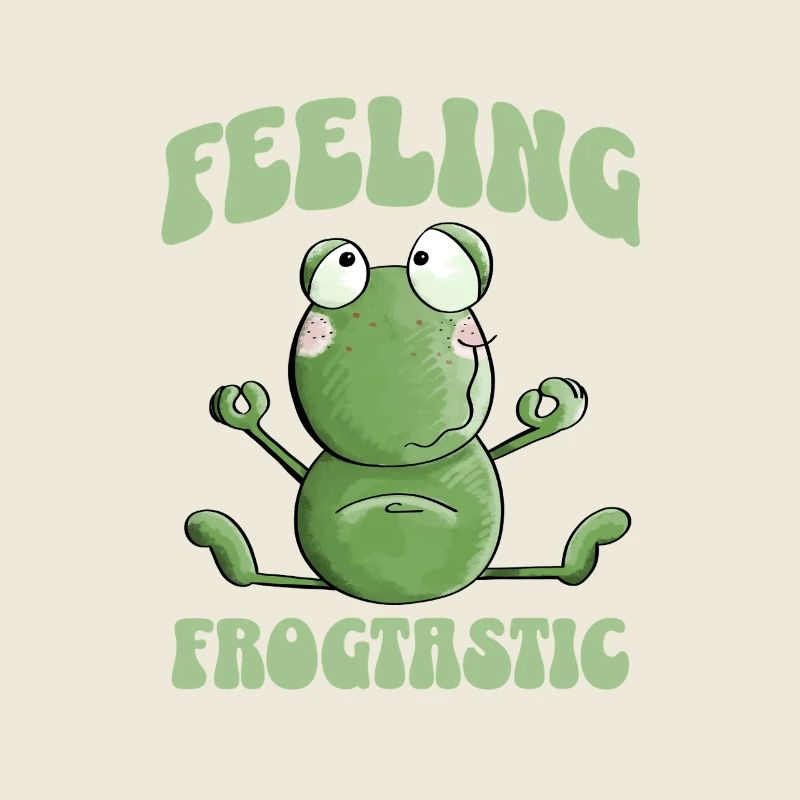 Feeling Frogtastic Yoga Frog Saying