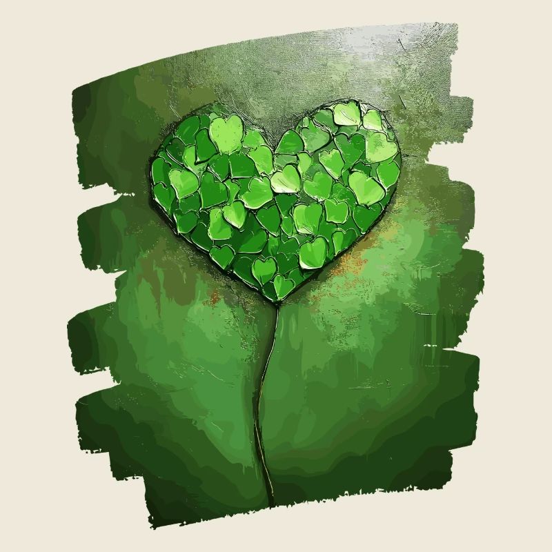 Saint-Patrick Shamrock Heart