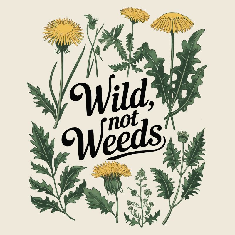 Sauvage, pas de mauvaises herbes - Dandelion Botanical Design