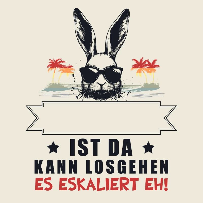 It's escalating anyway! Customizable Name Bunny Retro