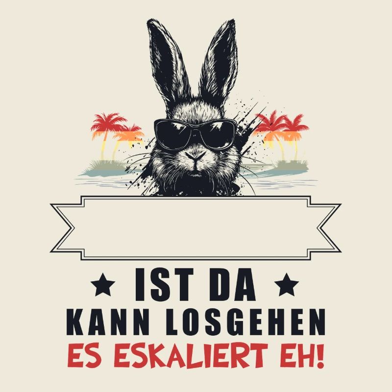 It's escalating anyway! Bunny Retro Personalizable Name
