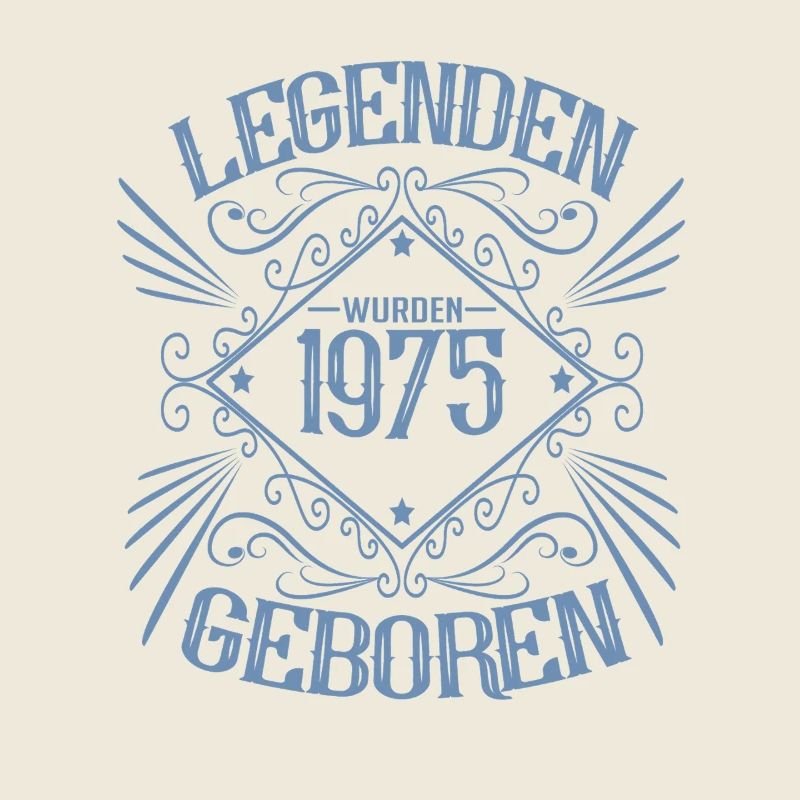 Geburtstag Legenden von 1975 Vintage Design