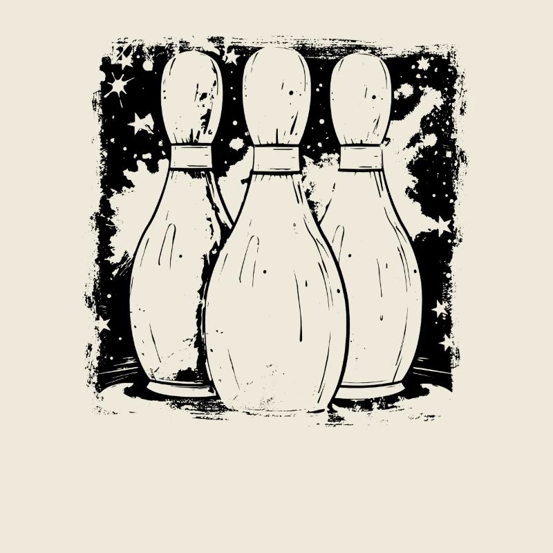 Bowling Pins Zeichnung