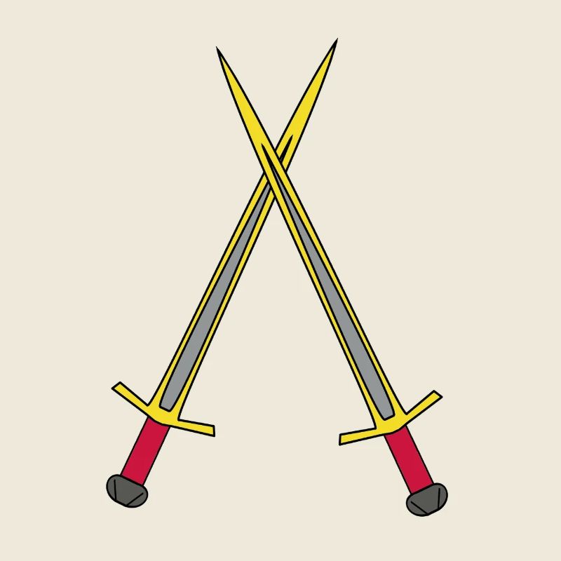 Épée Chevalier Guerrier Médiéval Épées
