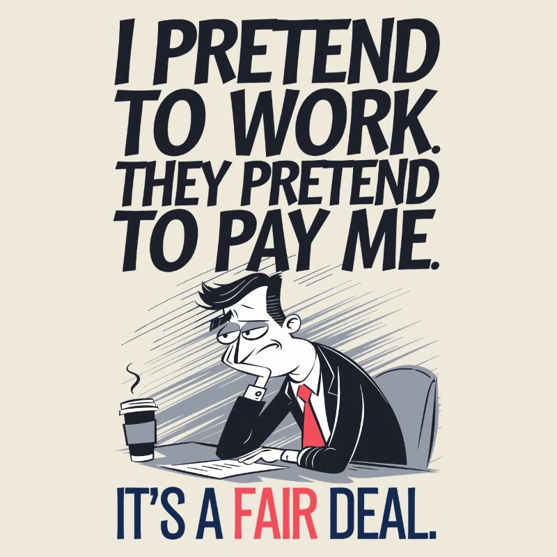 Funny Office Humor – I Pretend to Work, Sarcastic