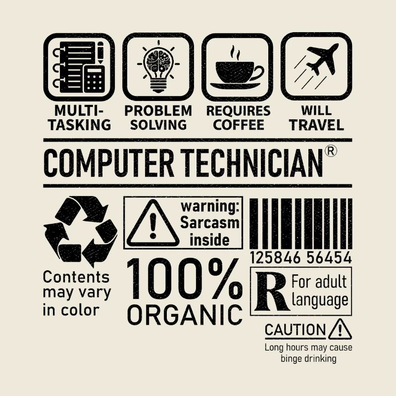 Technicien en informatique multitâche résolution de problèmes