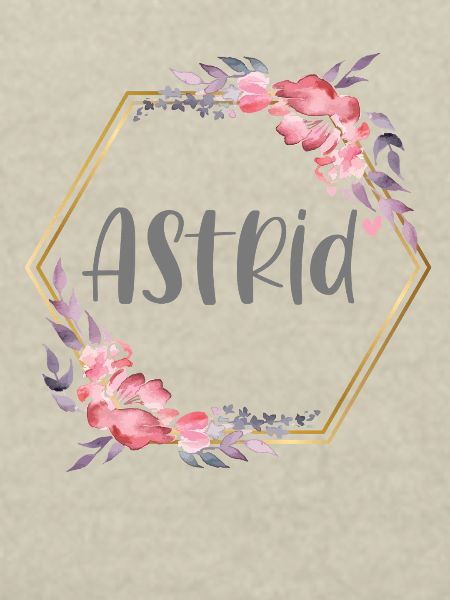 Astrid Mädchen Name personalisiertes Geschenk