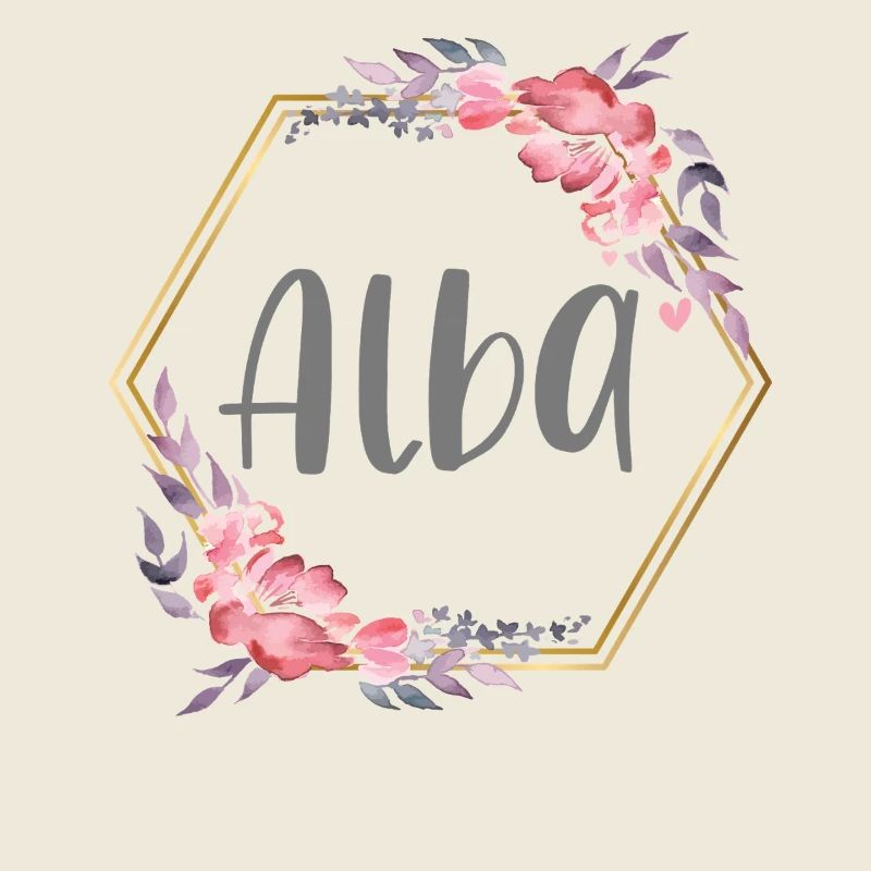 Alba Mädchen Name personalisiertes Geschenk