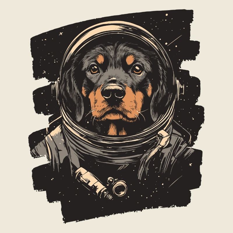 Rottweiler Astronaute