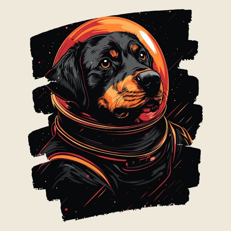 Rottweiler Astronaut