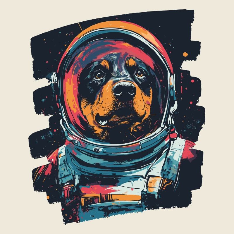 Rottweiler Astronaute