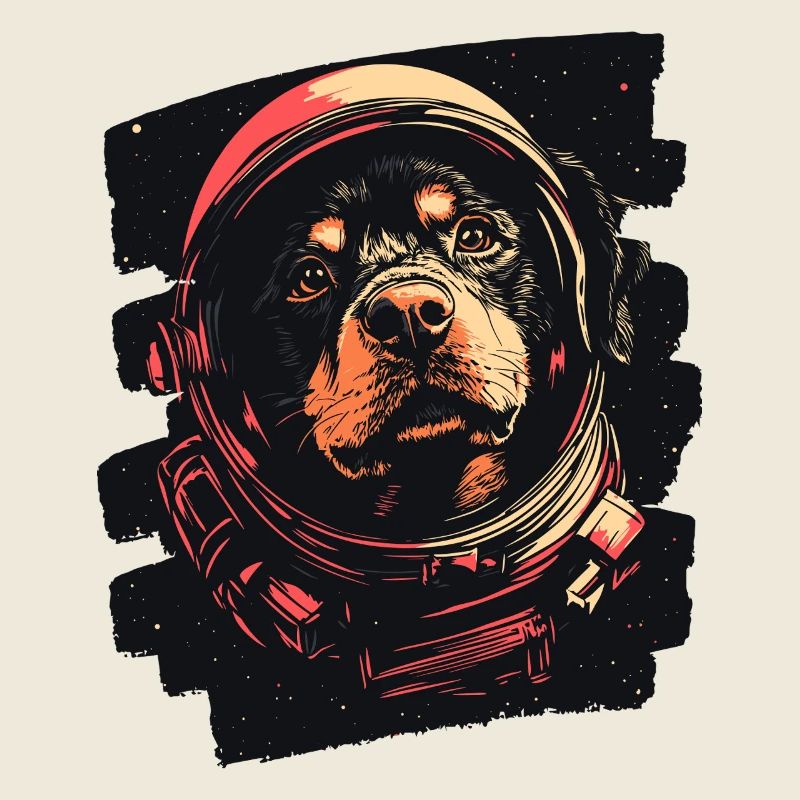 Rottweiler Astronaut