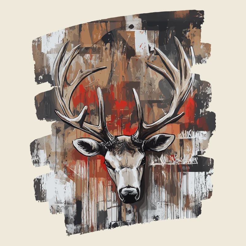 Deer with antlers