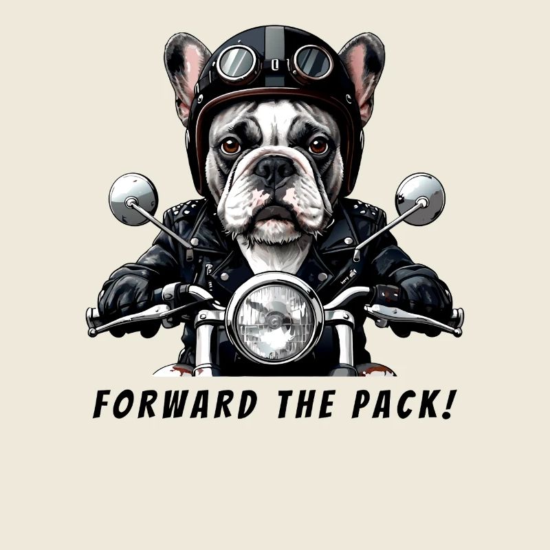 Biker Bulldog "Forward the Rudel"