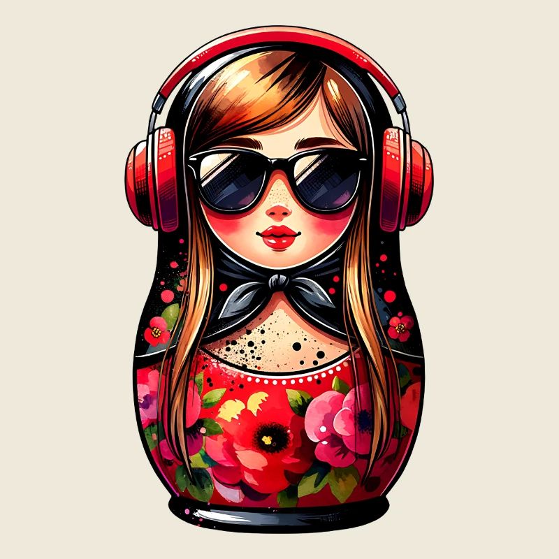 Russe Matriochka Musique Russie Russe
