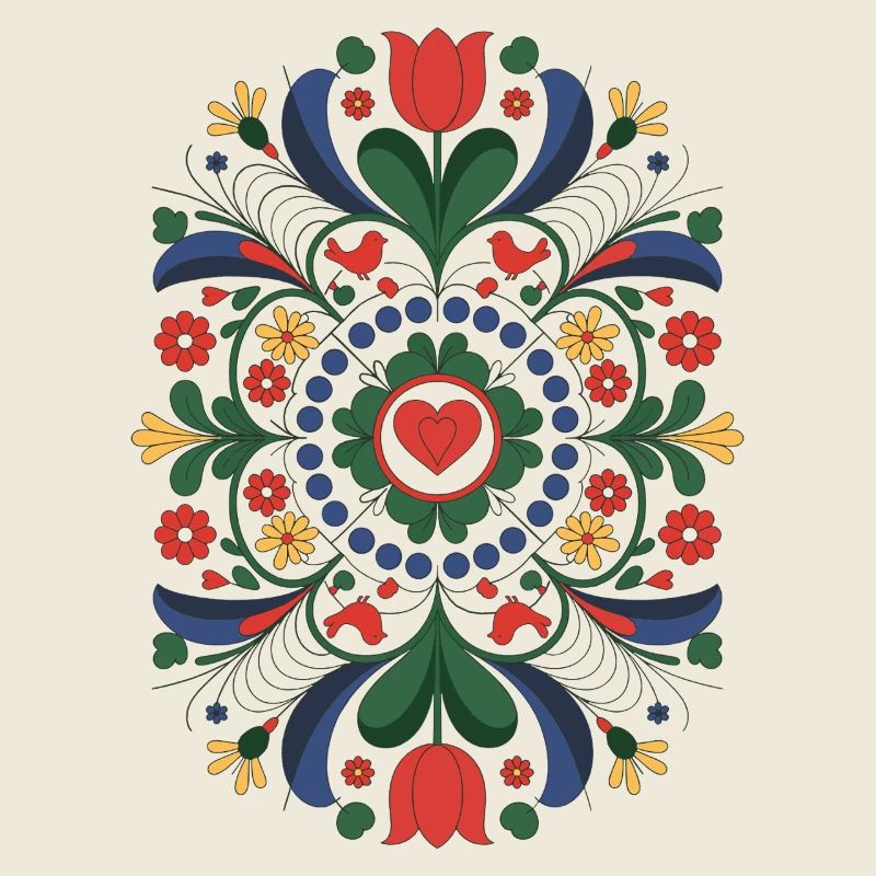 Mandala Folk | Art floral slave