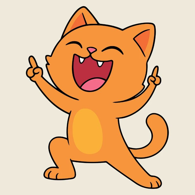 Bonne humeur chat