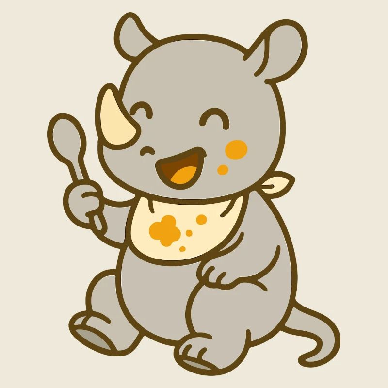 Nourrir avec le bébé rhinocéros – Doux et sauvage