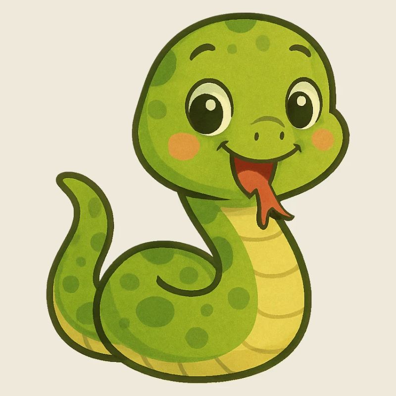 Snake with a friendly face