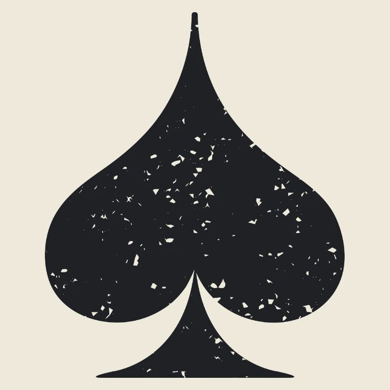 Card Suit Spades Symbol Grunge Texture
