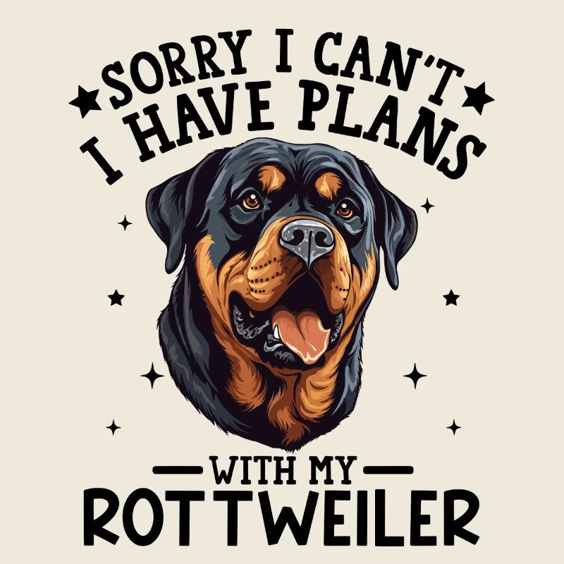 Illustration expressive de chien Rottweiler