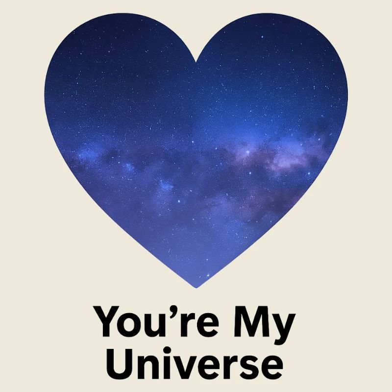 Starry Sky Heart University Design