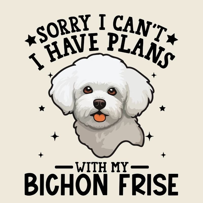 Illustration d'un caniche blanc mignon