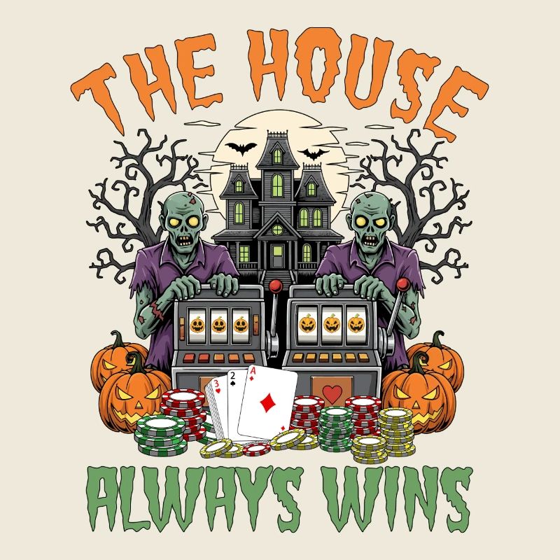 Conception de jeux d'argent effrayants pour Halloween