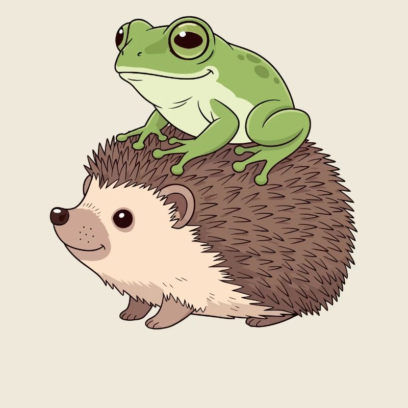 Niedliche Tierfreunde Illustration