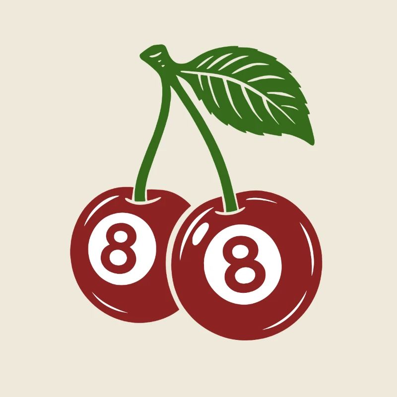 Eight Ball, Kirschen, Billard Spieler Geschenk