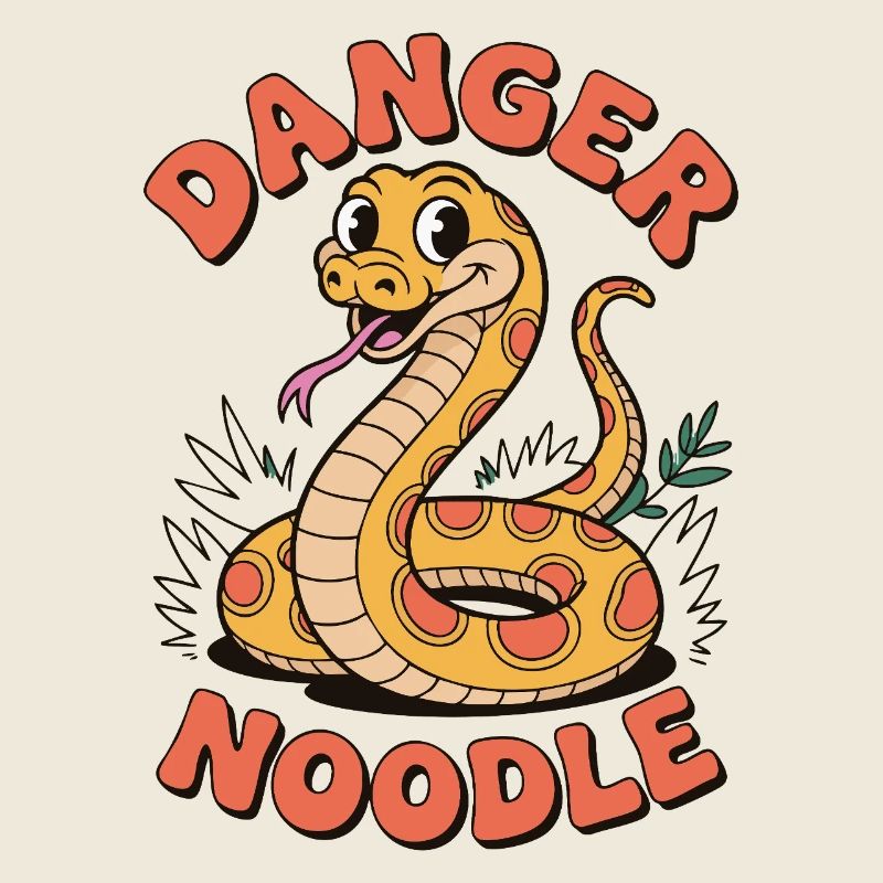Danger Noodle - Conception de serpent amusante