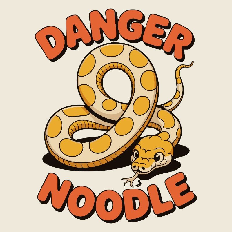 Danger Noodle - Conception de serpent amusante