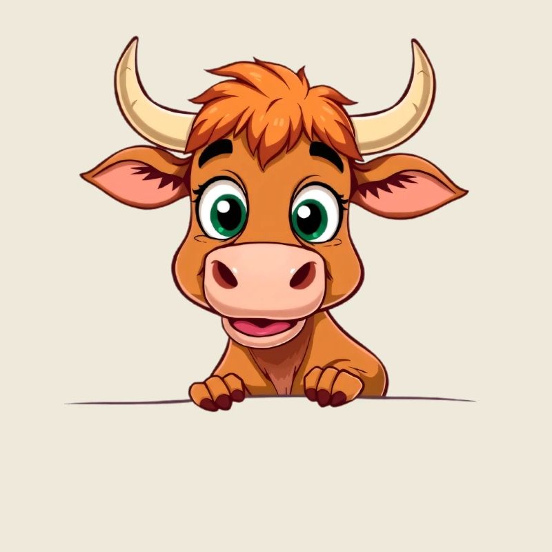 Lustiger Bulle Cartoon Design