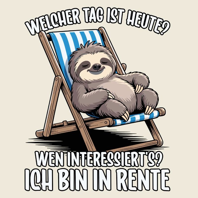 pension pensioner retirement sloth