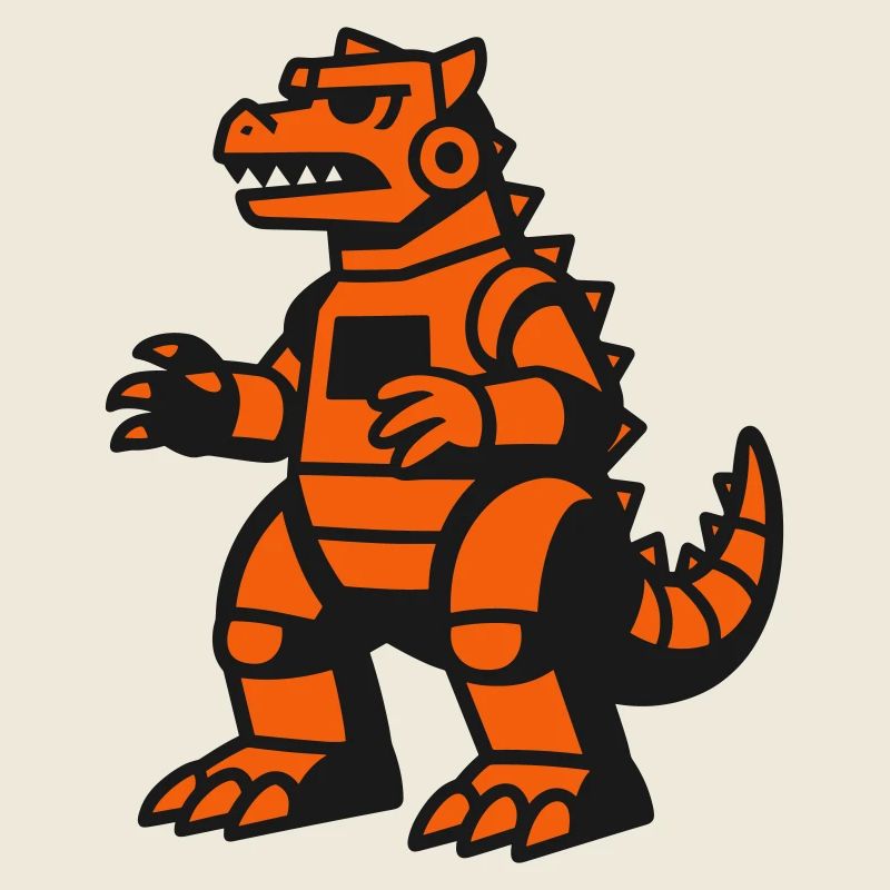 Futuristischer Drachen Roboter