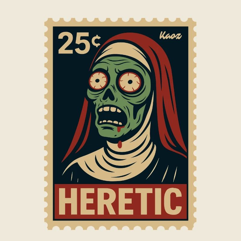 Vintage Heretic Zombie Design