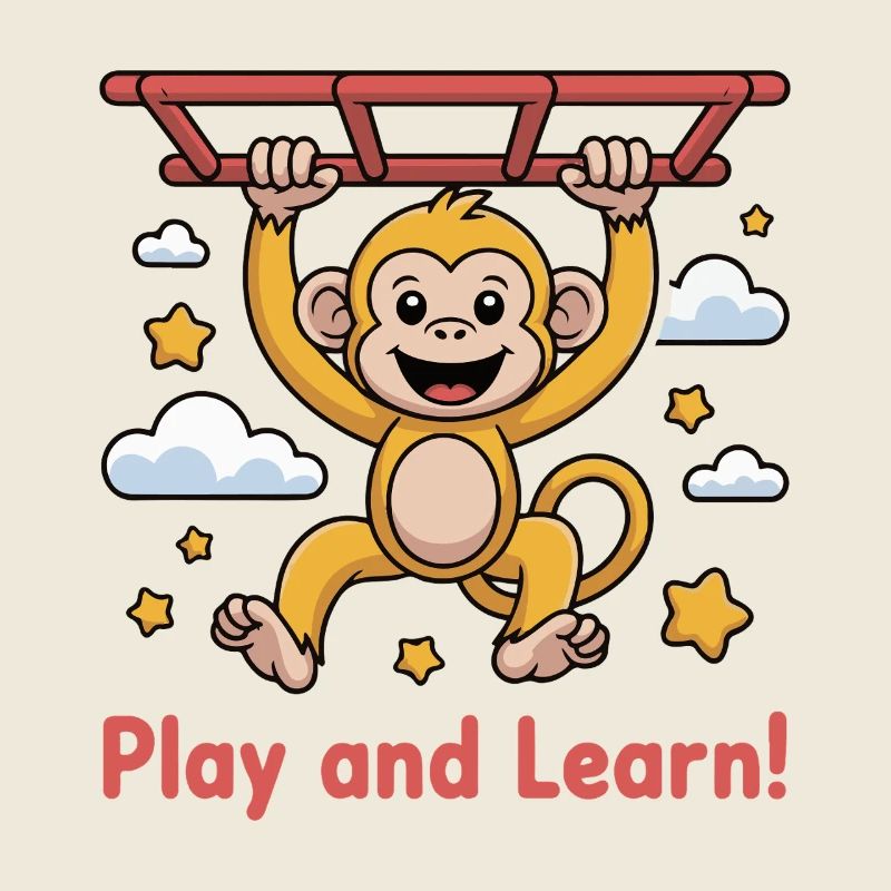 Cheerful Monkey Playground Design