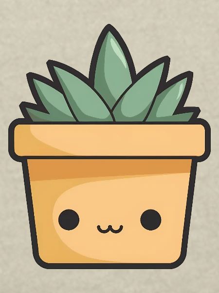 Kawaii Blumentopf