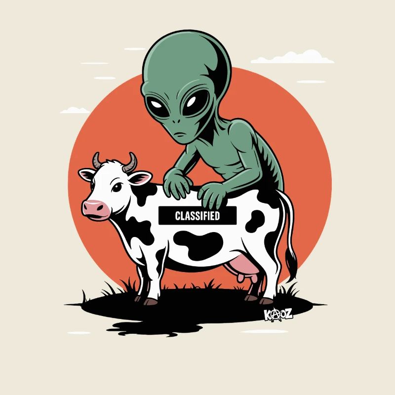 Alien avec vache