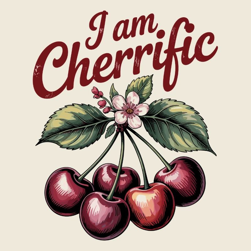 Je suis Cherrific – Boho Cherry Wordplay Vintage