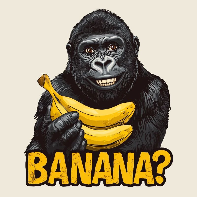 Gorille aux bananes