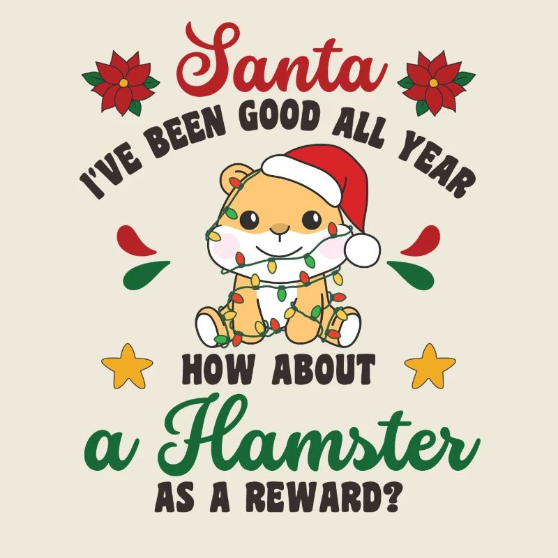 Je veux un hamster pour Noël doux hamster
