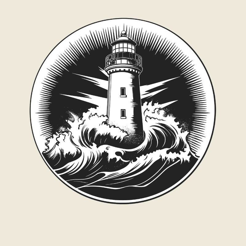 Lighthouse in the storm