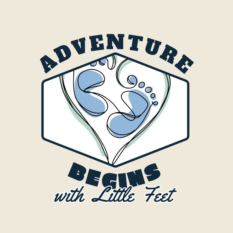 Adventure Begins with Little Feet Birth Gift