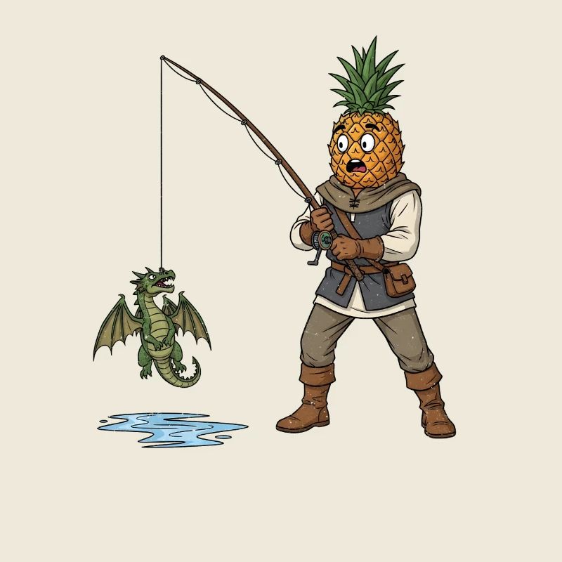 Ananas Mittelalter Drache