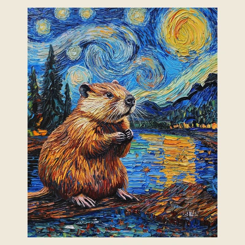 Bieber Van Gogh Style Starry Night