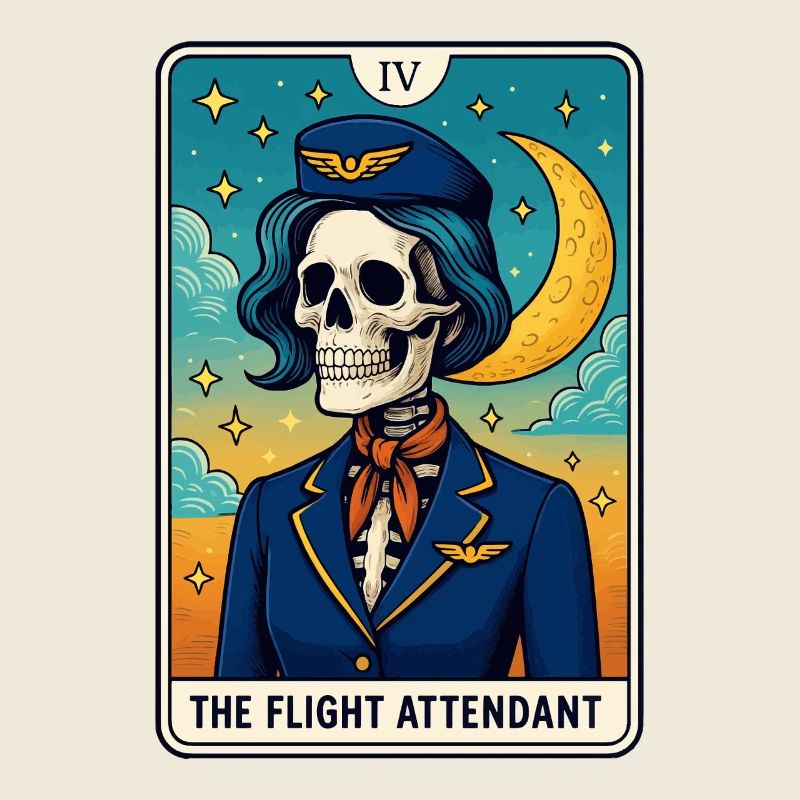 Skull Pilotin Tarot Design