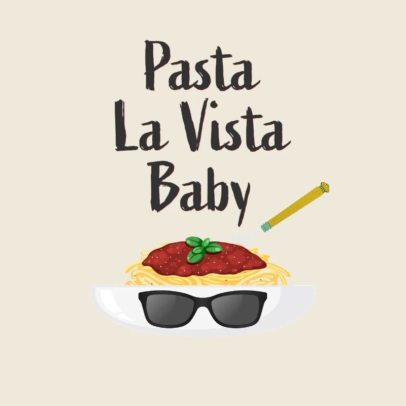 Humorous pasta look design for babies